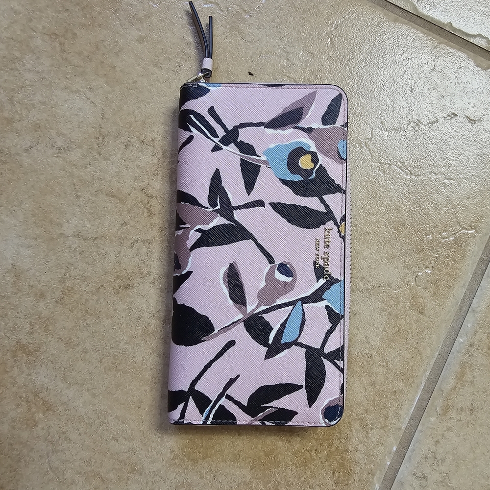 Kate Spade Cameron Paper Rose Large Continental Wallet